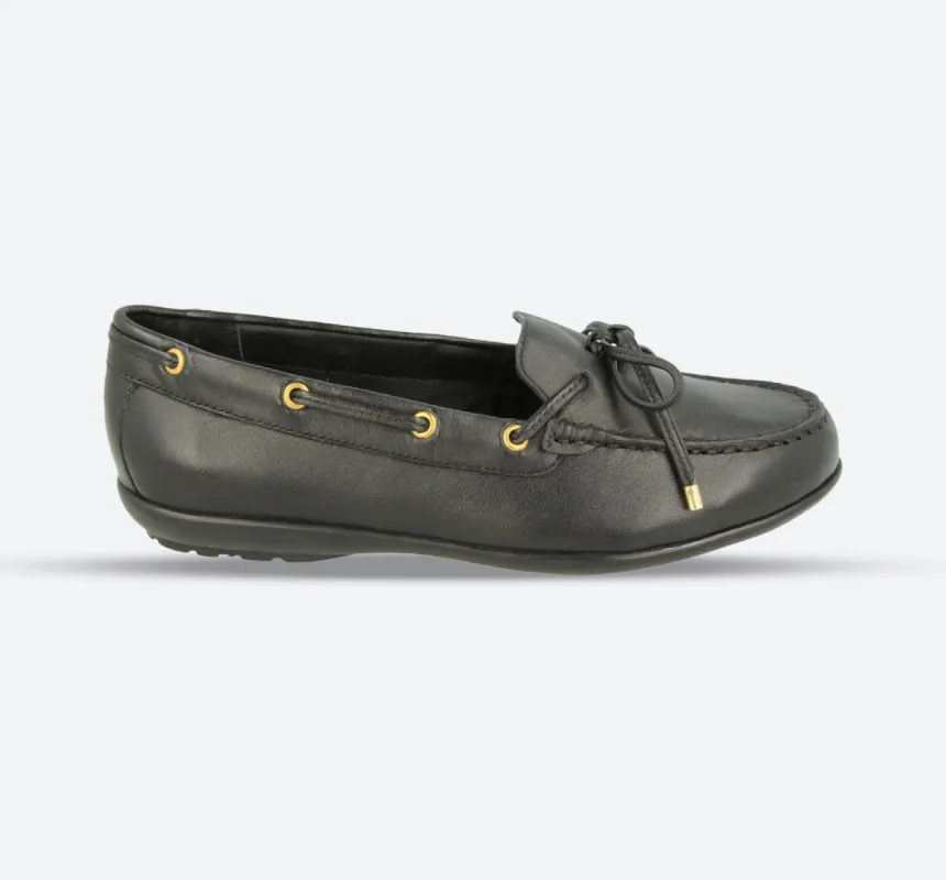 Womens Wide Fit DB Bow Shoes sold by Wide Fit Shoes