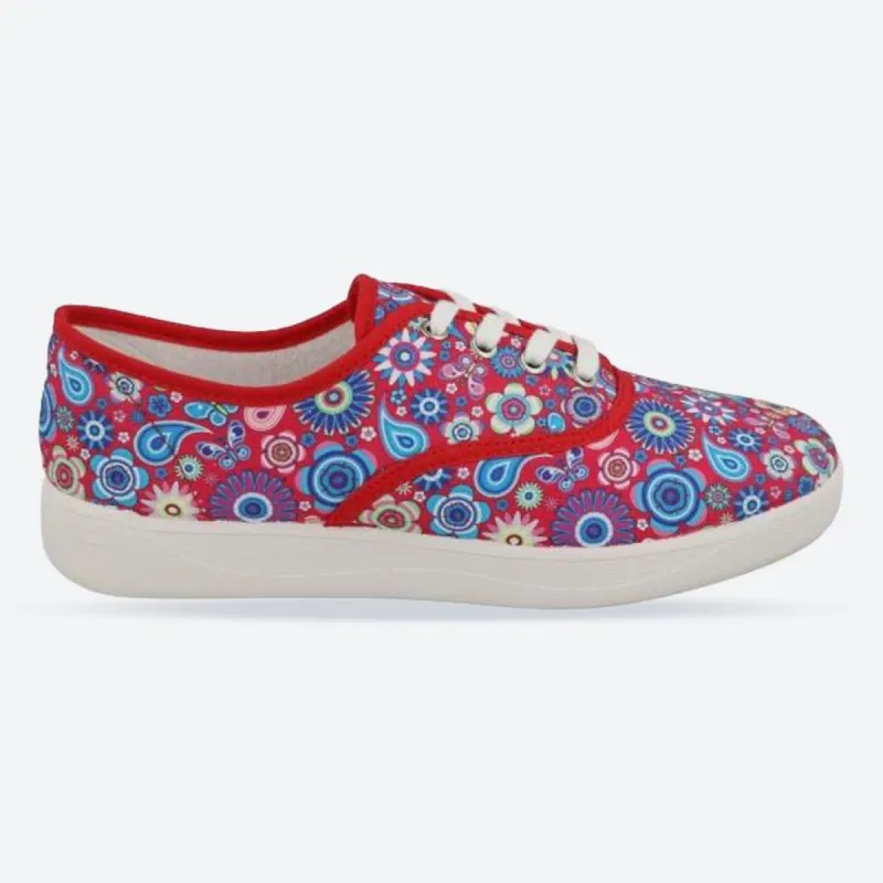 Women's Wide Fit DB Charlie Canvas Shoes sold by Wide Fit Shoes