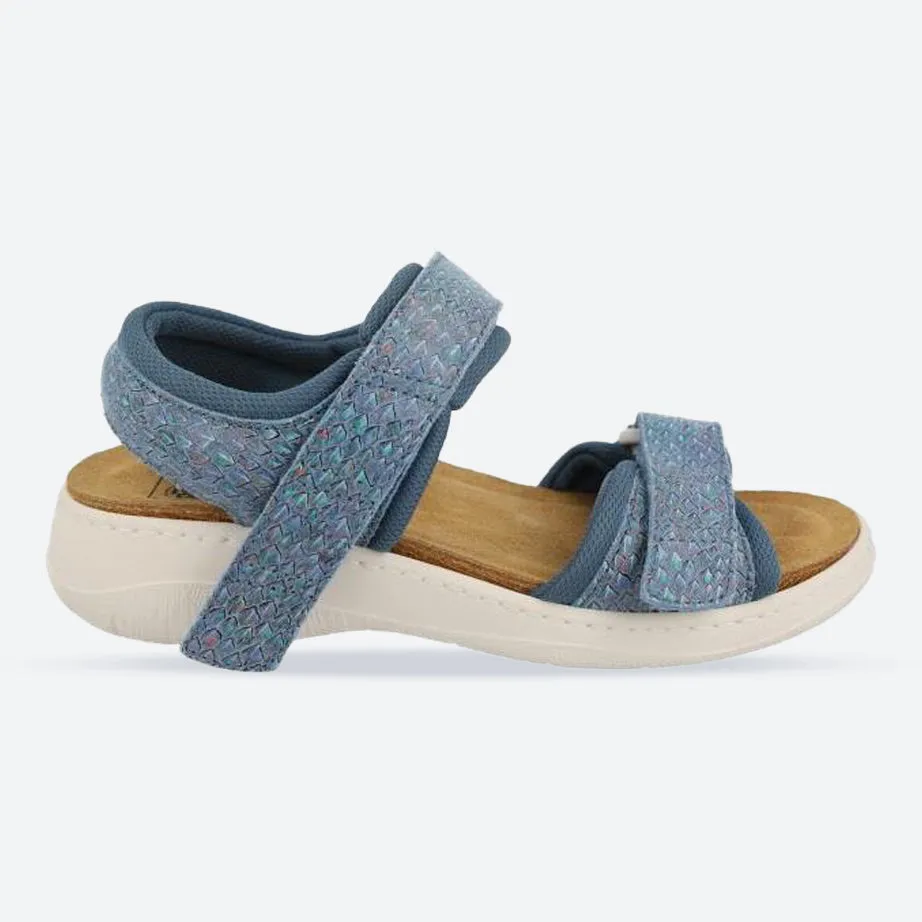 Women's Wide Fit DB Teal Sandals sold by Wide Fit Shoes