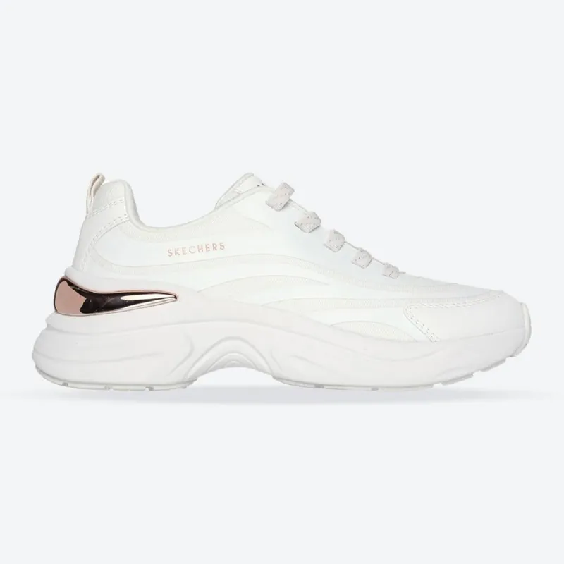 Women's Wide Fit Skechers 177575 Hazel Step N Flow Trainers made by Skechers