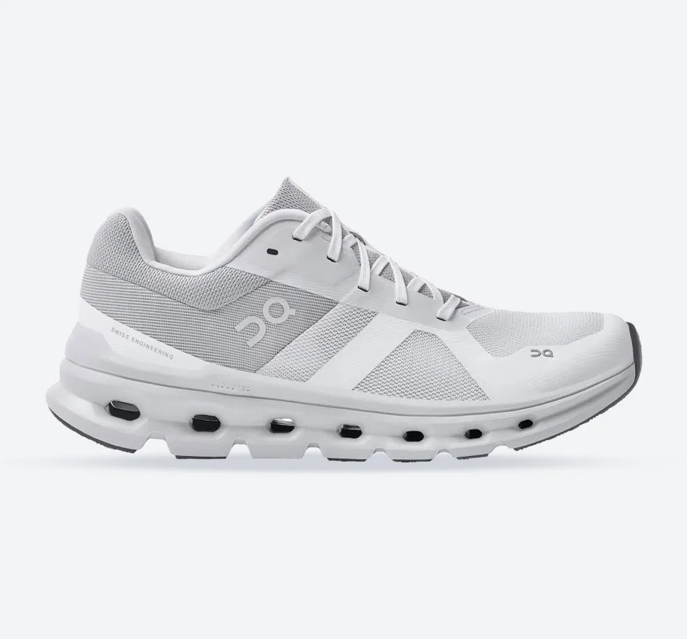 Women's Wide Fit On Running Cloudrunner Training Shoes - White/Frost sold by Wide Fit Shoes