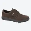 Men's Wide Fit Roamers M337 Touch Fastening Shoes - Brown Leather sold by Wide Fit Shoes