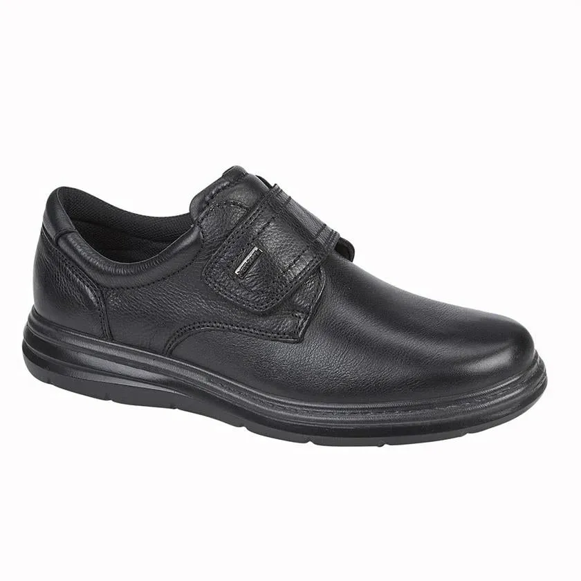 Men's Wide Fit Roamers M337 Touch Fastening Shoes - Black Leather sold by Wide Fit Shoes product image thumbnail 2