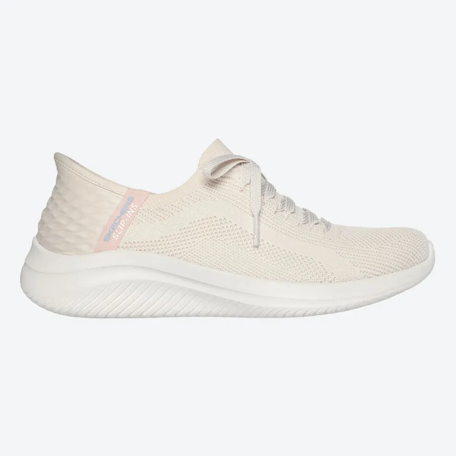 Women's Wide Fit Skechers 149710 Slip-ins Ultra Flex 3.0 Brilliant Trainers - Natural sold by Wide Fit Shoes product image thumbnail 2