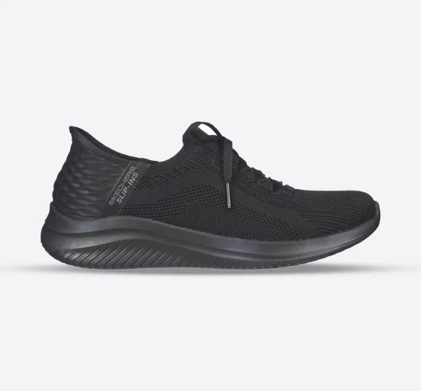 Women's Wide Fit Skechers 149710 Slip-ins Ultra Flex 3.0 Brilliant Trainers - Black sold by Wide Fit Shoes