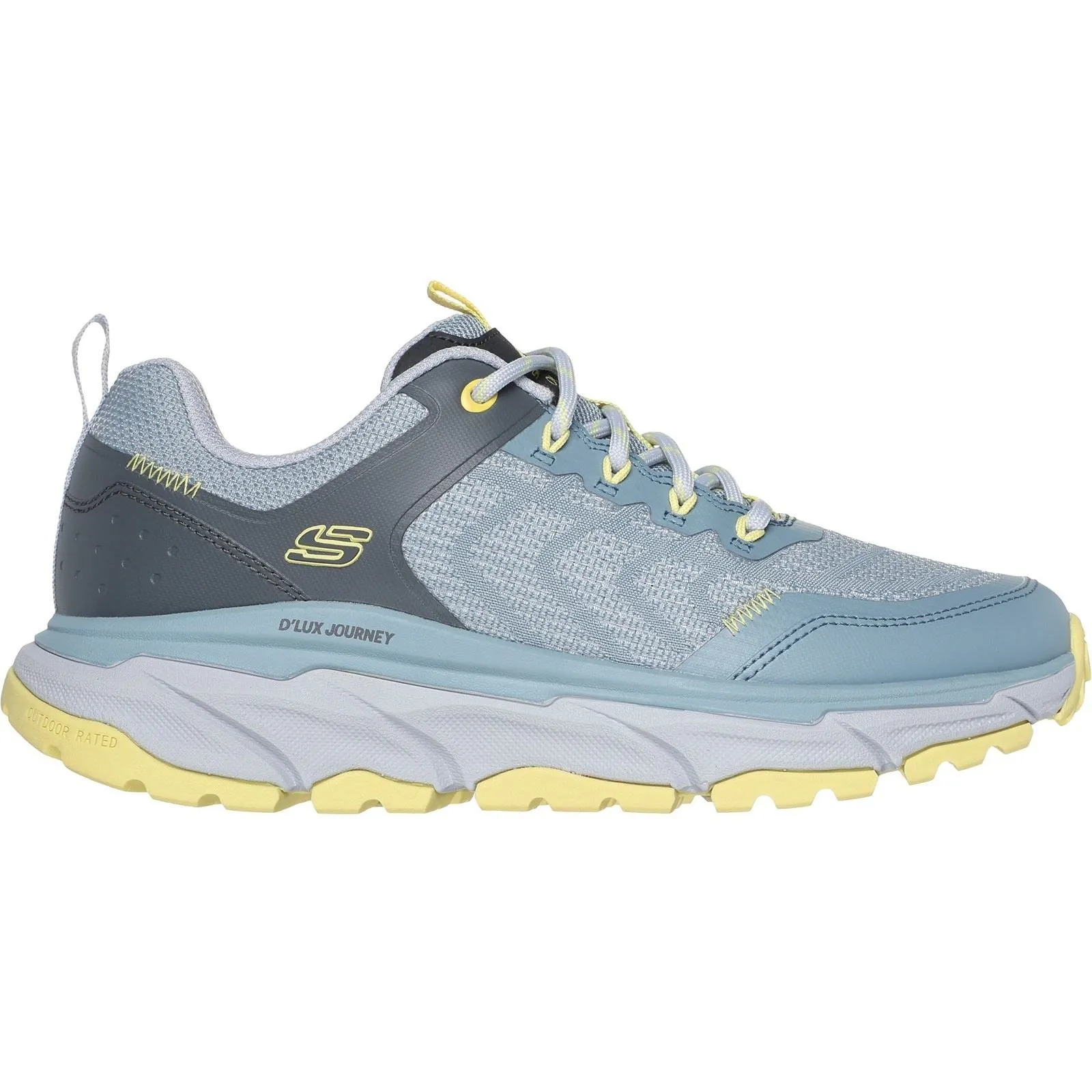 Women's Relaxed Fit Skechers 180167 D'lux Journey Marigold Trainers sold by Wide Fit Shoes