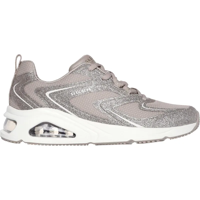 Women's Wide Fit Skechers Tres-Air Uno Glit Airy Trainers sold by Wide Fit Shoes