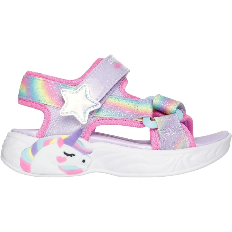 Unisex Wide Fit Skechers 303107N Unicorn Dreams Sandals sold by Wide Fit Shoes