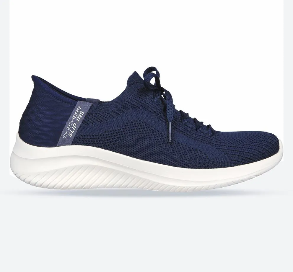 Women's Wide Fit Skechers 149710 Slip-ins Ultra Flex 3.0 Brilliant Path Trainers - Navy sold by Wide Fit Shoes