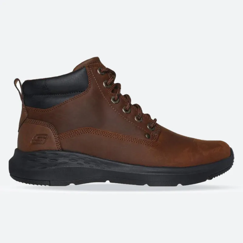 Men's Relaxed Fit Skechers 205175 Parson Ederic Boots - Brown sold by Wide Fit Shoes