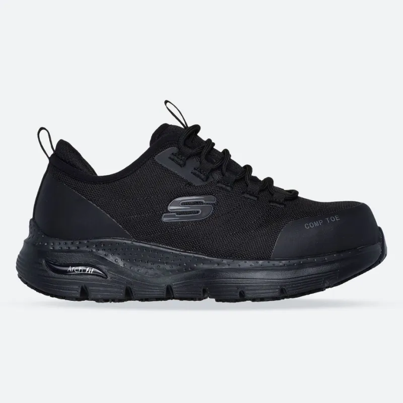 Women's Wide Fit Skechers 108075EC Arch Fit Sr Ebinal Safety Trainers sold by Wide Fit Shoes