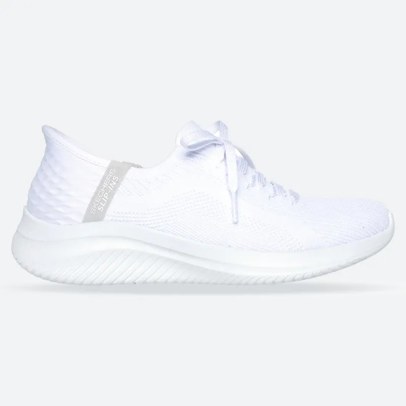 Women's Wide Fit Skechers 149710W Slip-ins Ultra Flex 3.0 Brilliant Trainers - White sold by Wide Fit Shoes