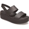 Women's Crocs 206453 Brooklyn Low Wedge Sandals sold by Wide Fit Shoes