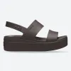 Women's Crocs 206453 Brooklyn Low Wedge Sandals sold by Wide Fit Shoes