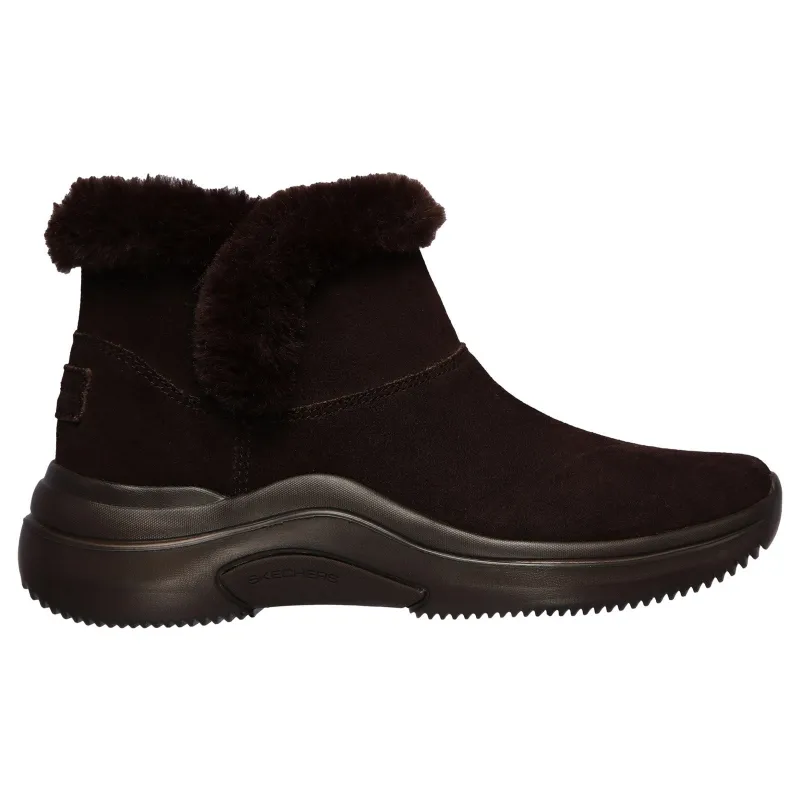 Women's Wide Fit Skechers 144250 On The Go Midtown So Plush Boots made by Skechers