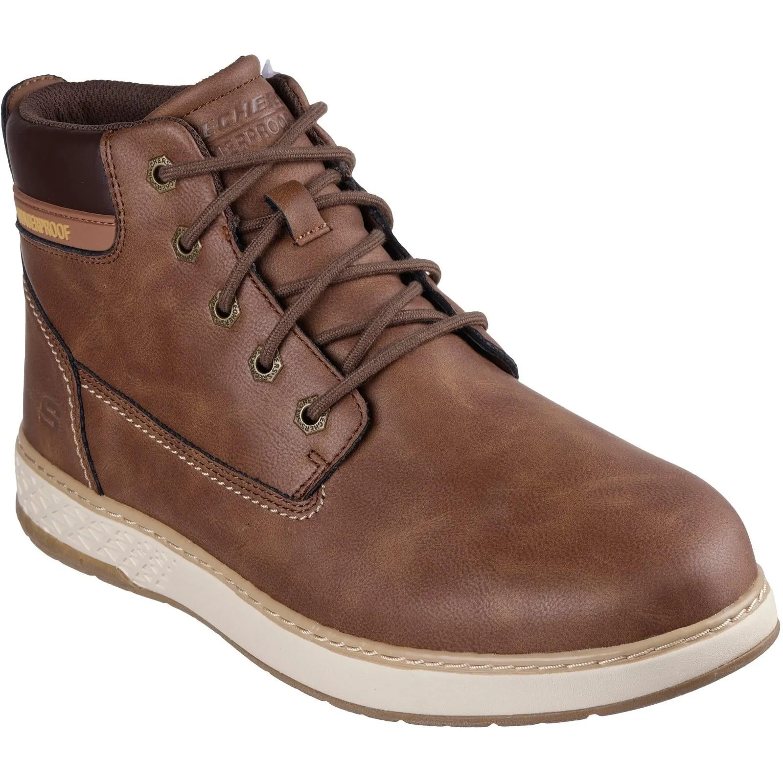 Men's Relaxed Fit Skechers 205235 Garlan Deno Waterproof Boots sold by Wide Fit Shoes product image thumbnail 3