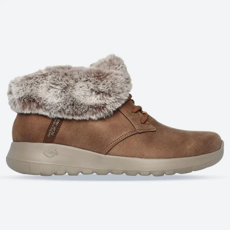 Women's Wide Fit Skechers 144803 Slip-ins On The Go Joy Cozy Charm Boots sold by Wide Fit Shoes