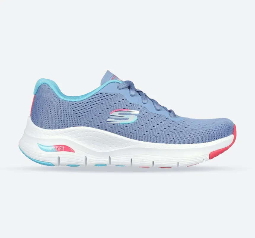 Women's Wide Fit Skechers 149722 Arch Fit Infinity Cool Trainers - Blue/Multi sold by Wide Fit Shoes