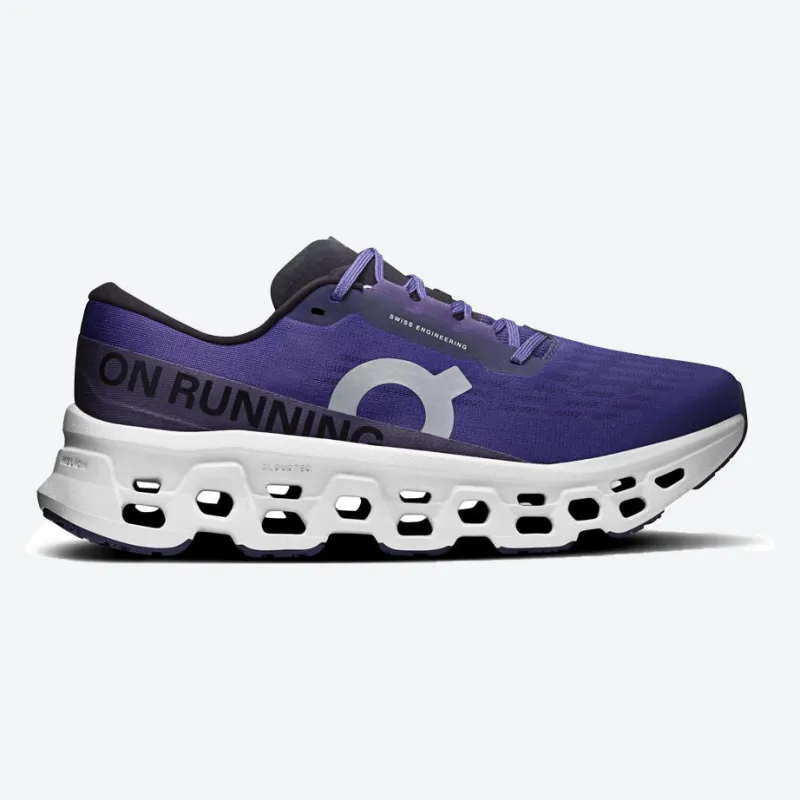 Mens Wide Fit On Cloudmonster 3 Trainers - Twilight White made by On