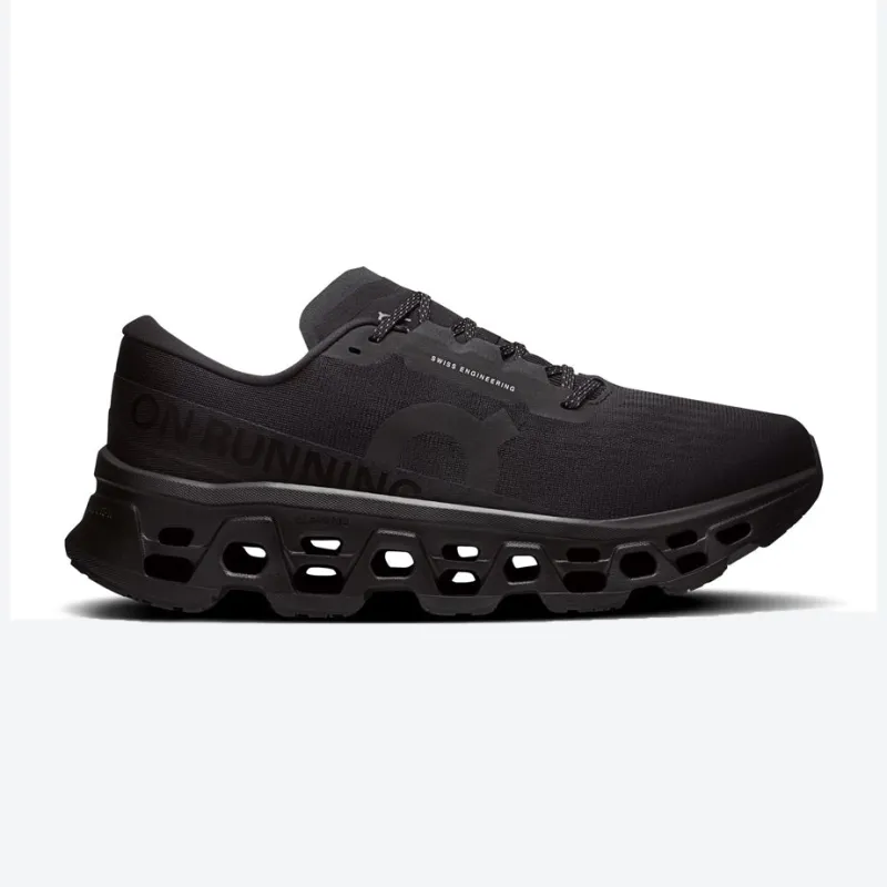 Mens Wide Fit On Cloudmonster 3 Trainers - Black made by On