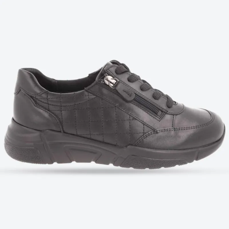 Women's Wide Fit DB Harebell Zip/Lace Shoes made by Wide Fit Shoes