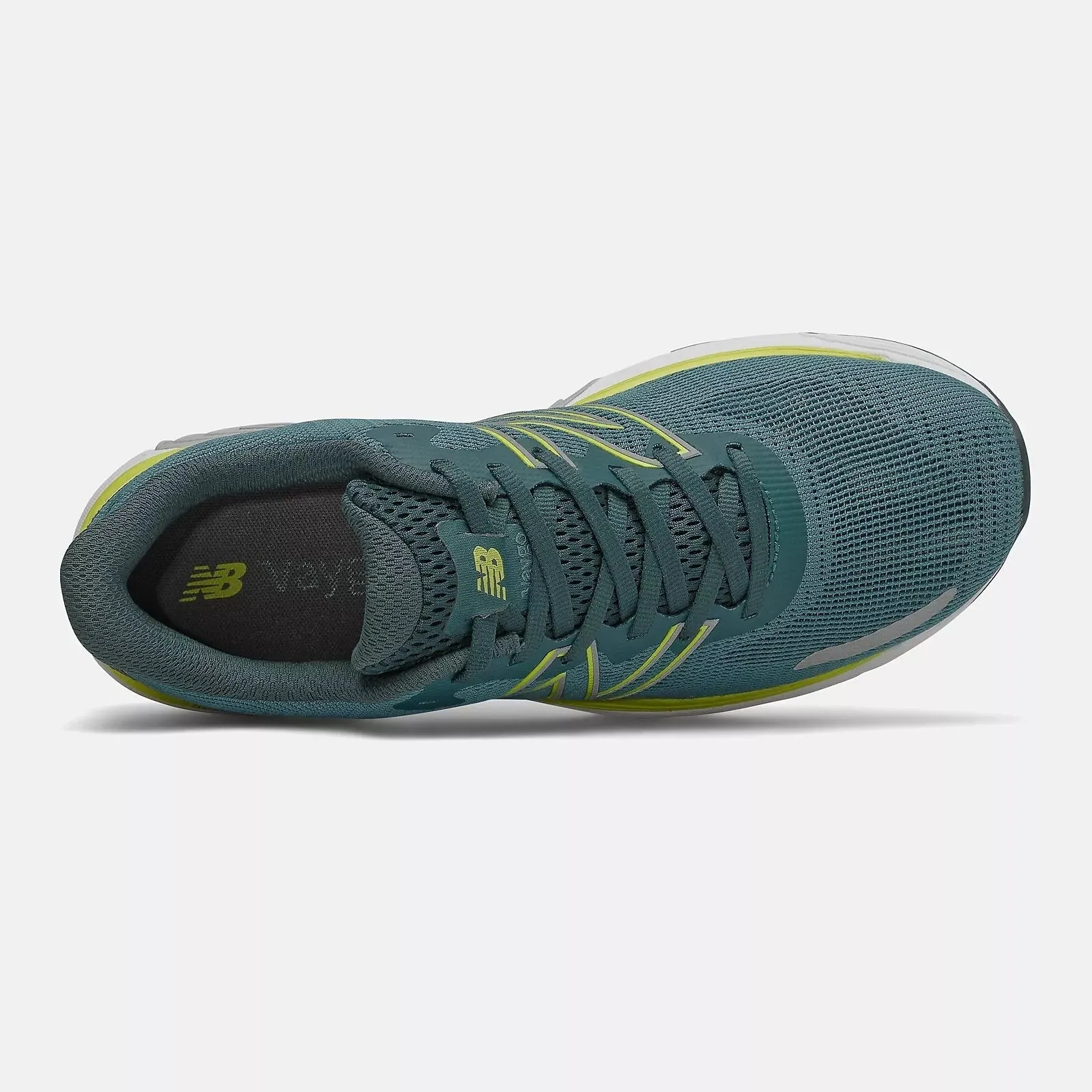 Women's Wide Fit New Balance MVYGOLY2 Vaygo Running Trainers - Green/Yellow sold by Wide Fit Shoes product image thumbnail 5