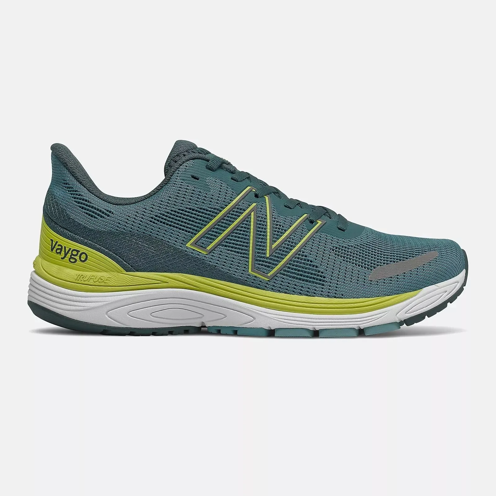 Women's Wide Fit New Balance MVYGOLY2 Vaygo Running Trainers - Green/Yellow sold by Wide Fit Shoes product image thumbnail 2