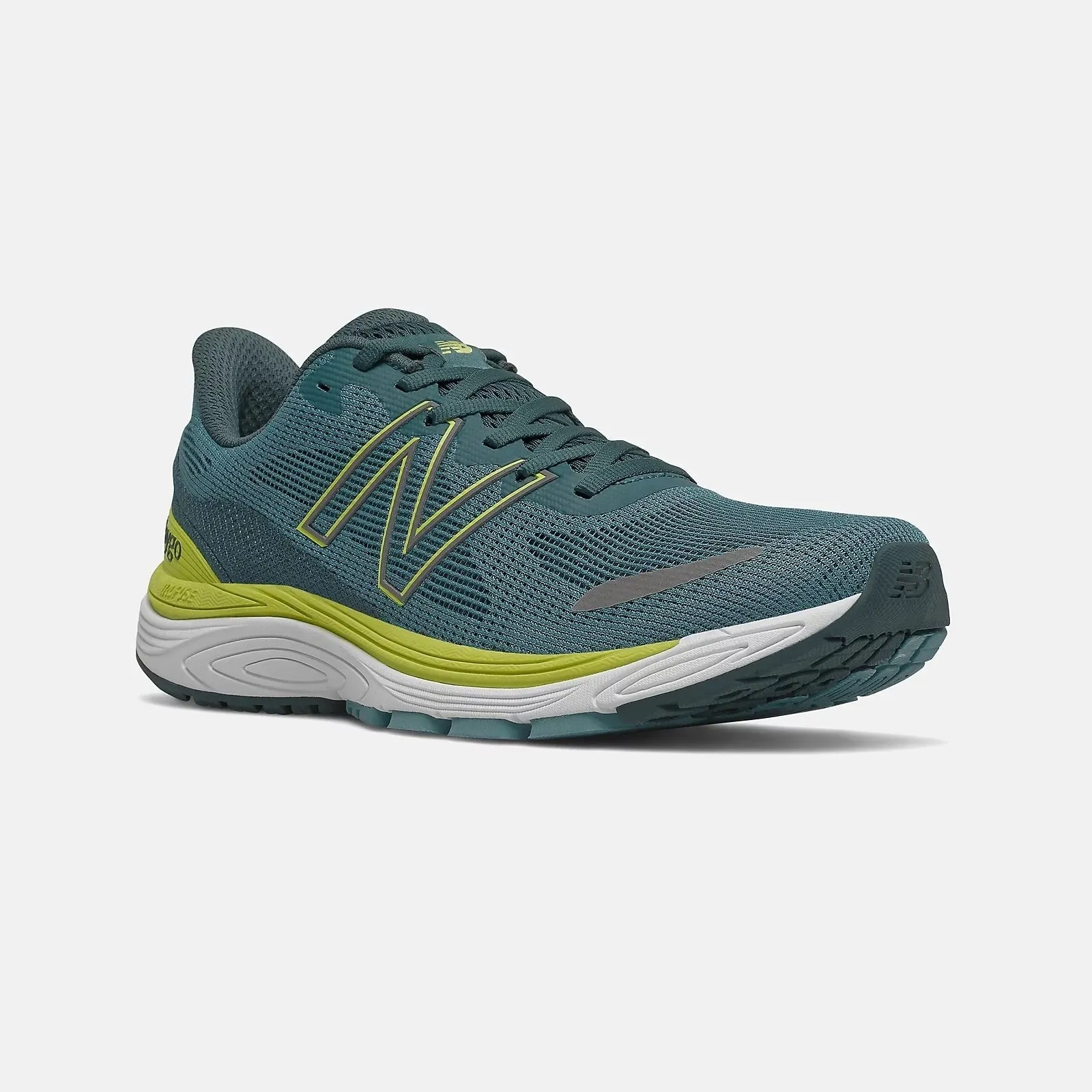 Women's Wide Fit New Balance MVYGOLY2 Vaygo Running Trainers - Green/Yellow sold by Wide Fit Shoes product image thumbnail 3