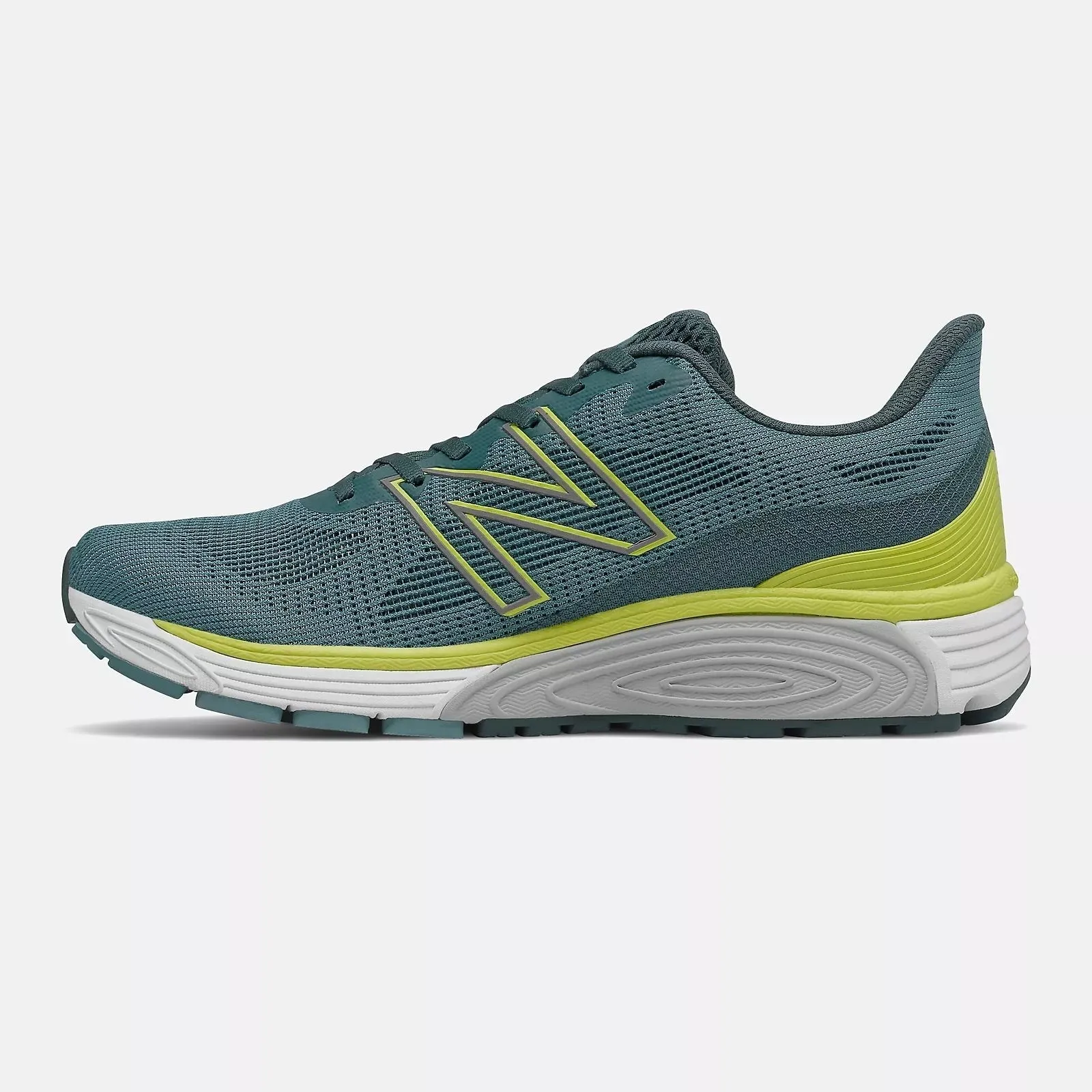 Women's Wide Fit New Balance MVYGOLY2 Vaygo Running Trainers - Green/Yellow sold by Wide Fit Shoes product image thumbnail 4