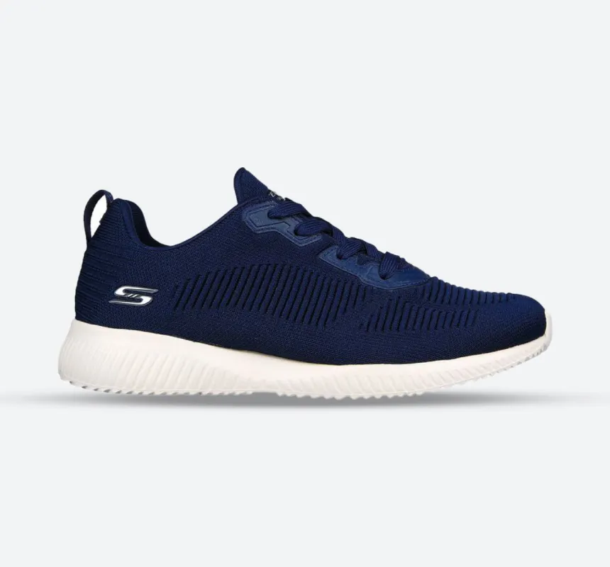 Womens Wide Fit Skechers Bobs Tough Talk-32504 Trainers - Navy sold by Wide Fit Shoes