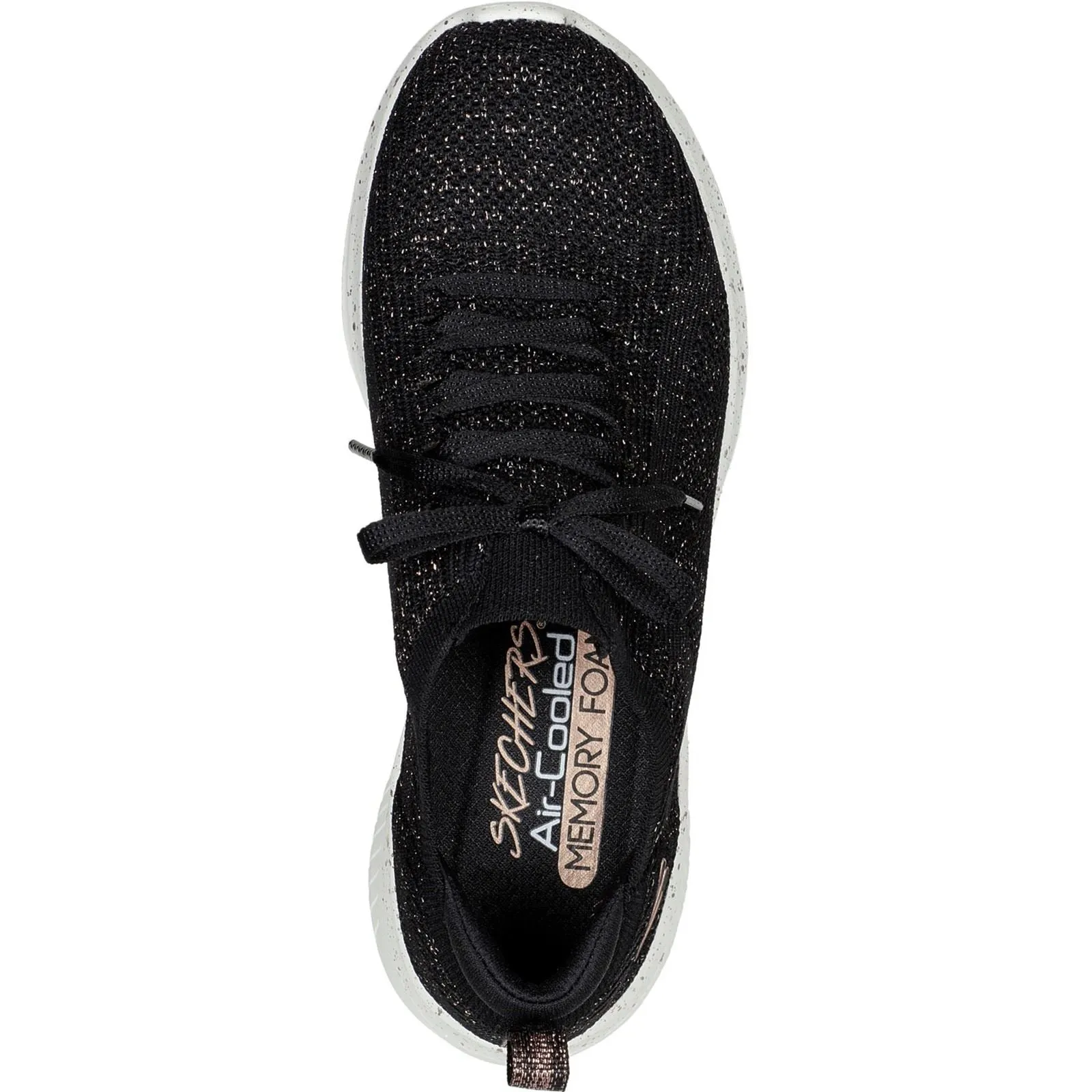 Women's Wide Fit Skechers 149865 Ultra Flex 3.0 Let's Dance Trainers - Black/Rose Gold sold by Wide Fit Shoes product image thumbnail 5