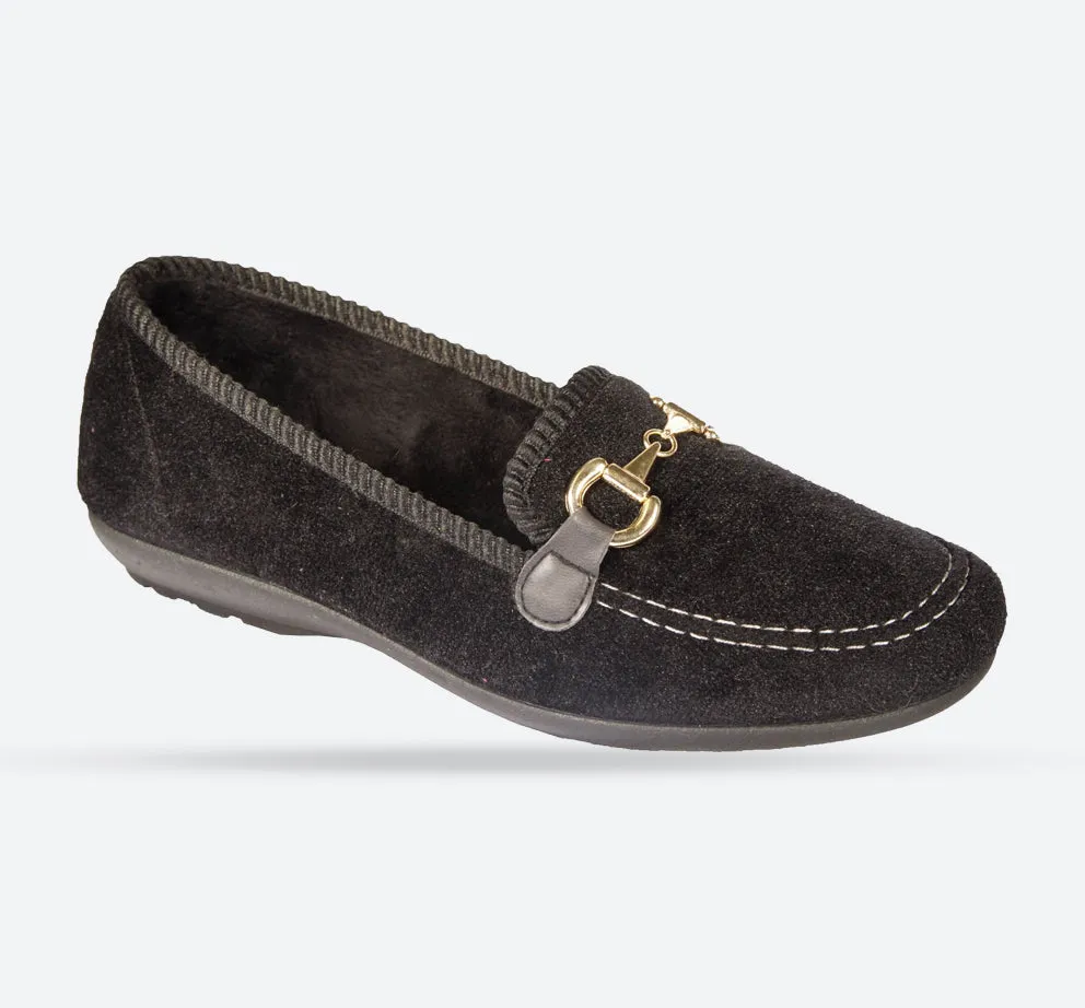 Womens Wide Fit DB Martha Slippers sold by Wide Fit Shoes