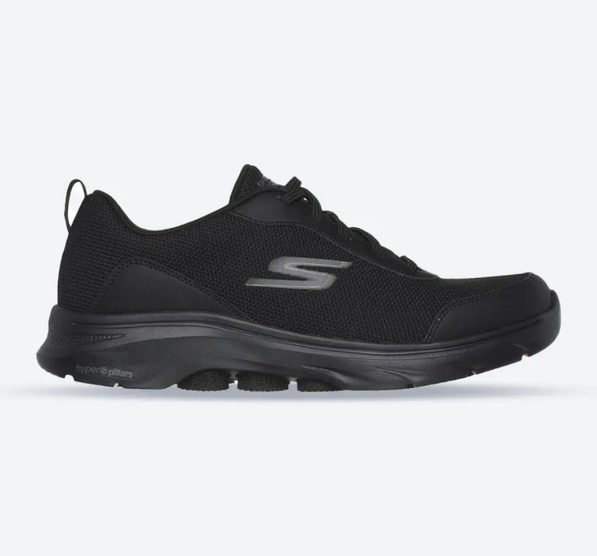 ( ˘•ω•˘ ) Skechers Black Go Walk Stability Advanceme Mens Lace Up