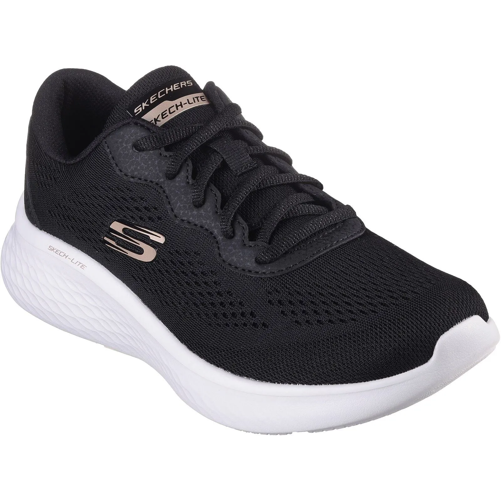 Women's Wide Fit Skechers 149991 Skech Lite Pro Perfect Time Trainers - Black/Rose Gold sold by Wide Fit Shoes product image thumbnail 3