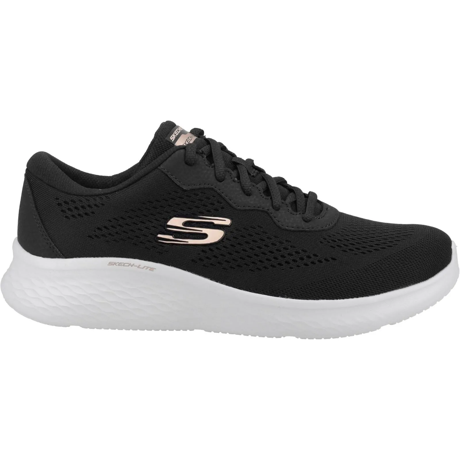 Women's Wide Fit Skechers 149991 Skech Lite Pro Perfect Time Trainers - Black/Rose Gold sold by Wide Fit Shoes product image thumbnail 2