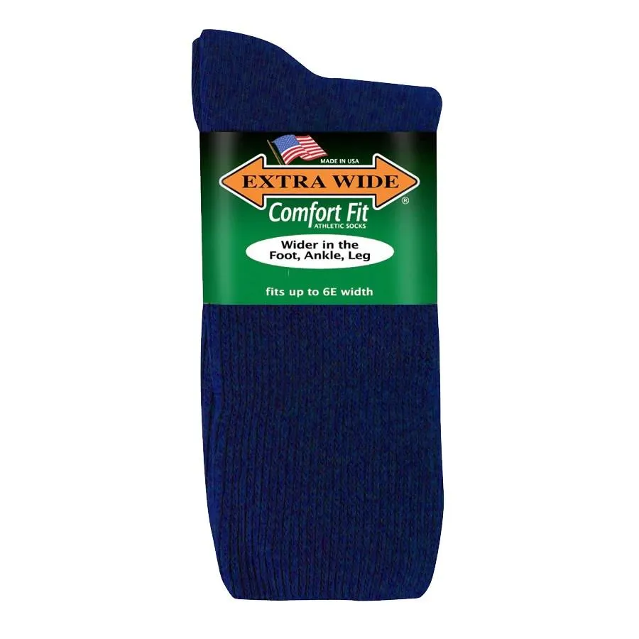 Mens Extra Wide 7202 Athletic Crew Socks sold by Wide Fit Shoes product image thumbnail 2