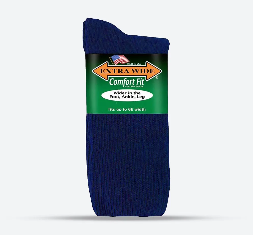 Mens Extra Wide 7202 Athletic Crew Socks sold by Wide Fit Shoes