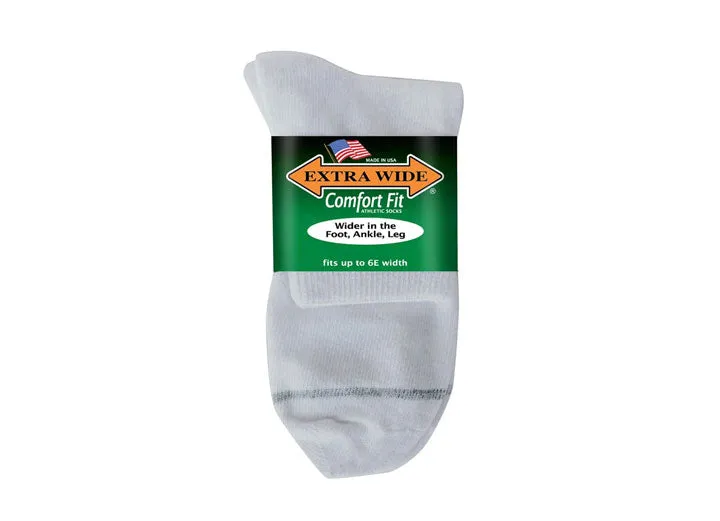 Mens Extra Wide 8600 Comfort Fit Athletic Quarter Top Socks sold by Wide Fit Shoes product image thumbnail 3