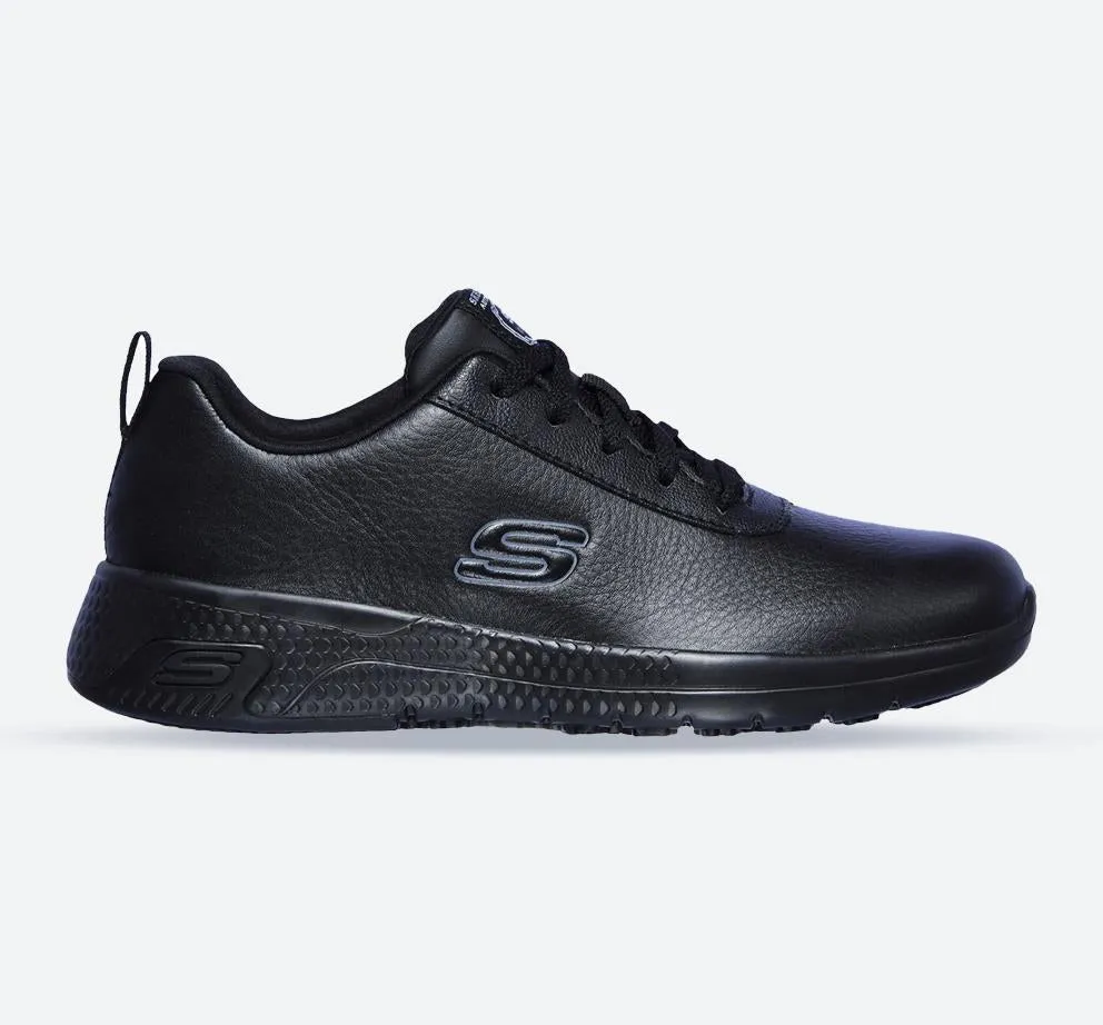 Women's Wide Fit Skechers 108010EC Marsing Gmina Slip Resistant Trainers sold by Wide Fit Shoes
