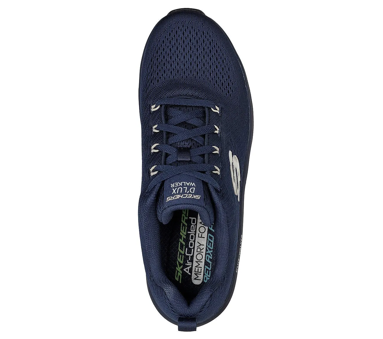 Men's Wide Fit Skechers 232364 Relaxed Fit Meerno D'lux Walker Trainers - Navy sold by Wide Fit Shoes product image thumbnail 5