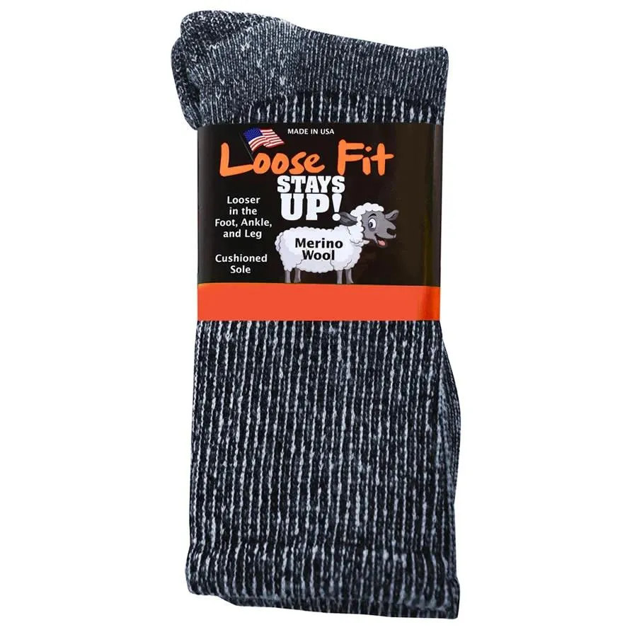 Mens Loose Fit 322 Merino Wool Crew Hiking Socks sold by Wide Fit Shoes product image thumbnail 2