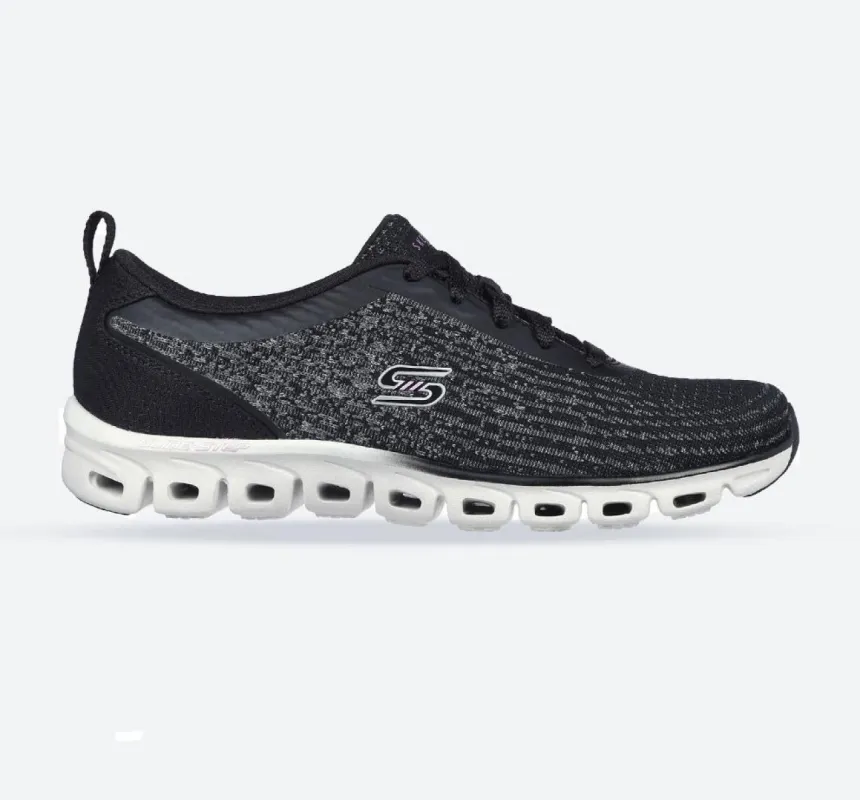 Women's Wide Fit Skechers 104325 Glide-Step Head Start Trainers - Black sold by Wide Fit Shoes