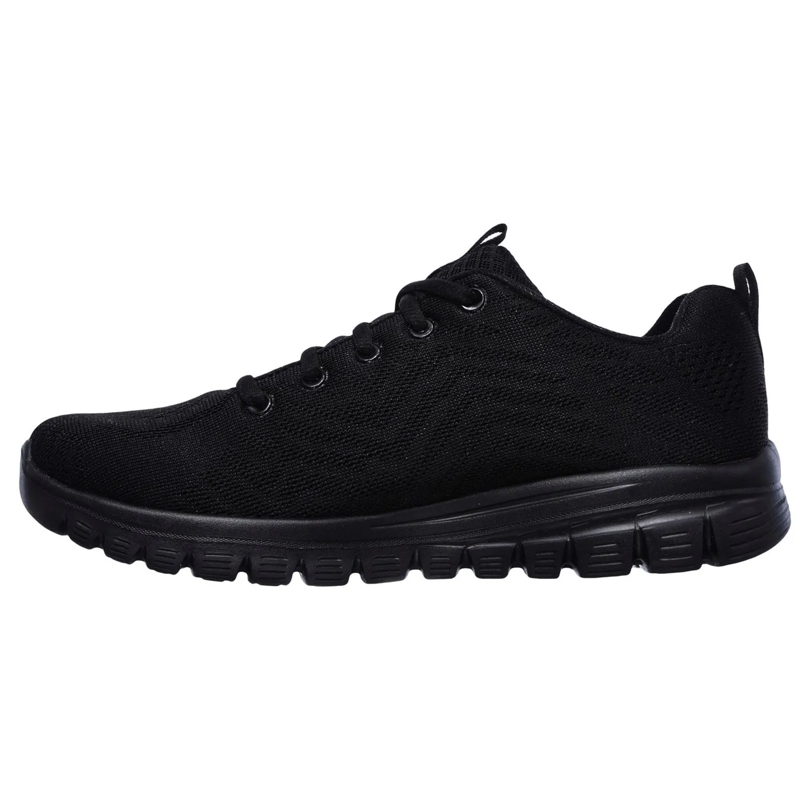 Women's Wide Fit Skechers 12615 Graceful Get Connected Sports Trainers - Black sold by Wide Fit Shoes product image thumbnail 4