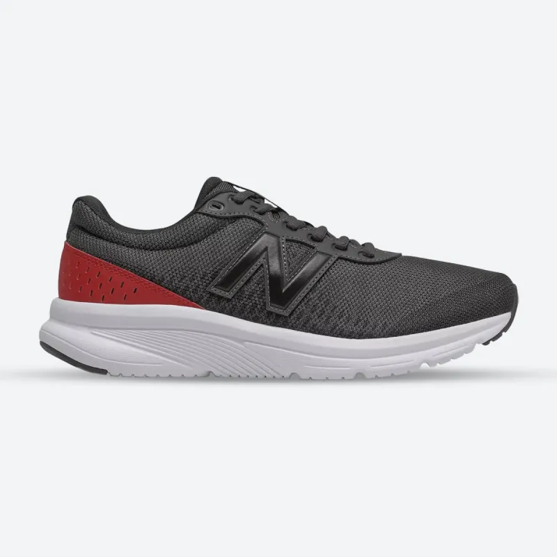 Womens Wide Fit New Balance M411CK2 Walking and Running Trainers - Black/Red sold by Wide Fit Shoes