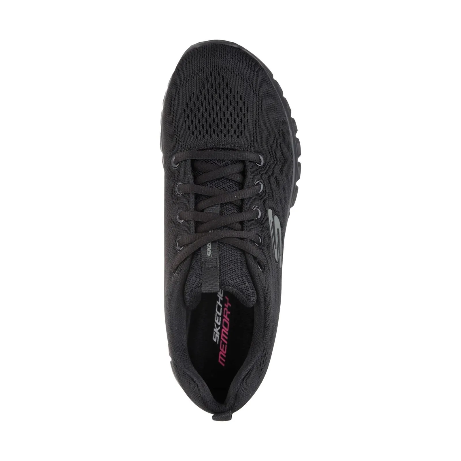 Women's Wide Fit Skechers 12615 Graceful Get Connected Sports Trainers - Black sold by Wide Fit Shoes product image thumbnail 5
