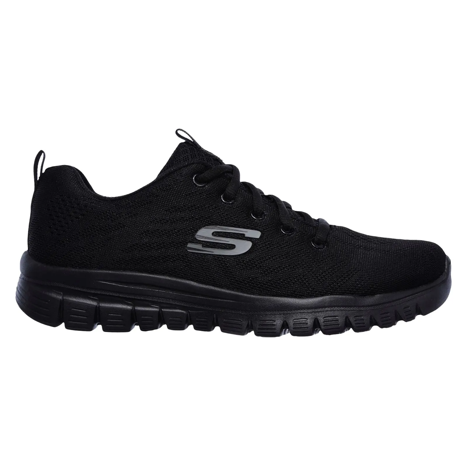 Women's Wide Fit Skechers 12615 Graceful Get Connected Sports Trainers - Black sold by Wide Fit Shoes product image thumbnail 2