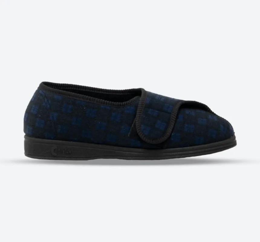 Mens Wide Fit Comfylux Georgie Slippers sold by Wide Fit Shoes