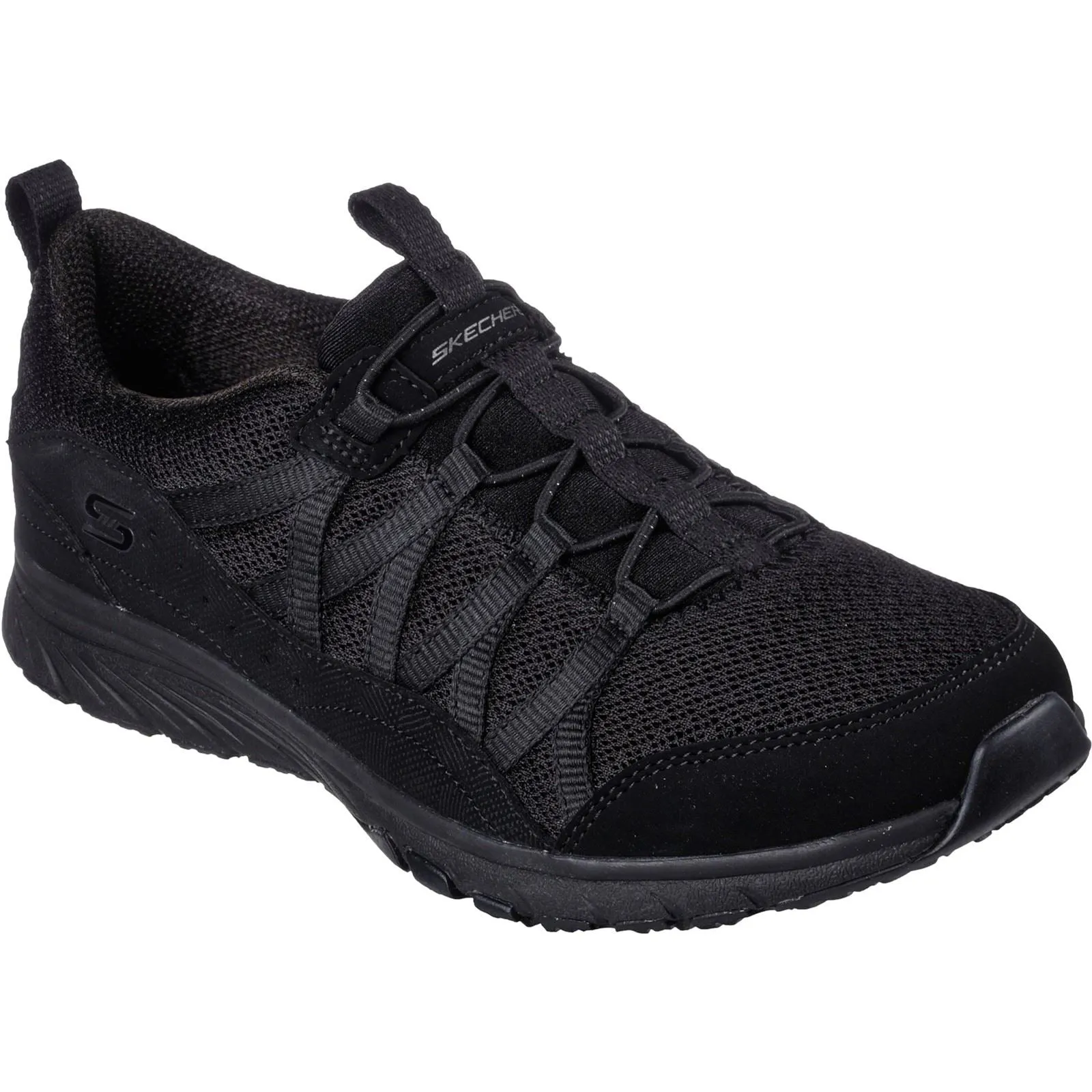 Women's Wide Fit Skechers 104281 Gratis Sport Live Golden Trainers - Black sold by Wide Fit Shoes product image thumbnail 3