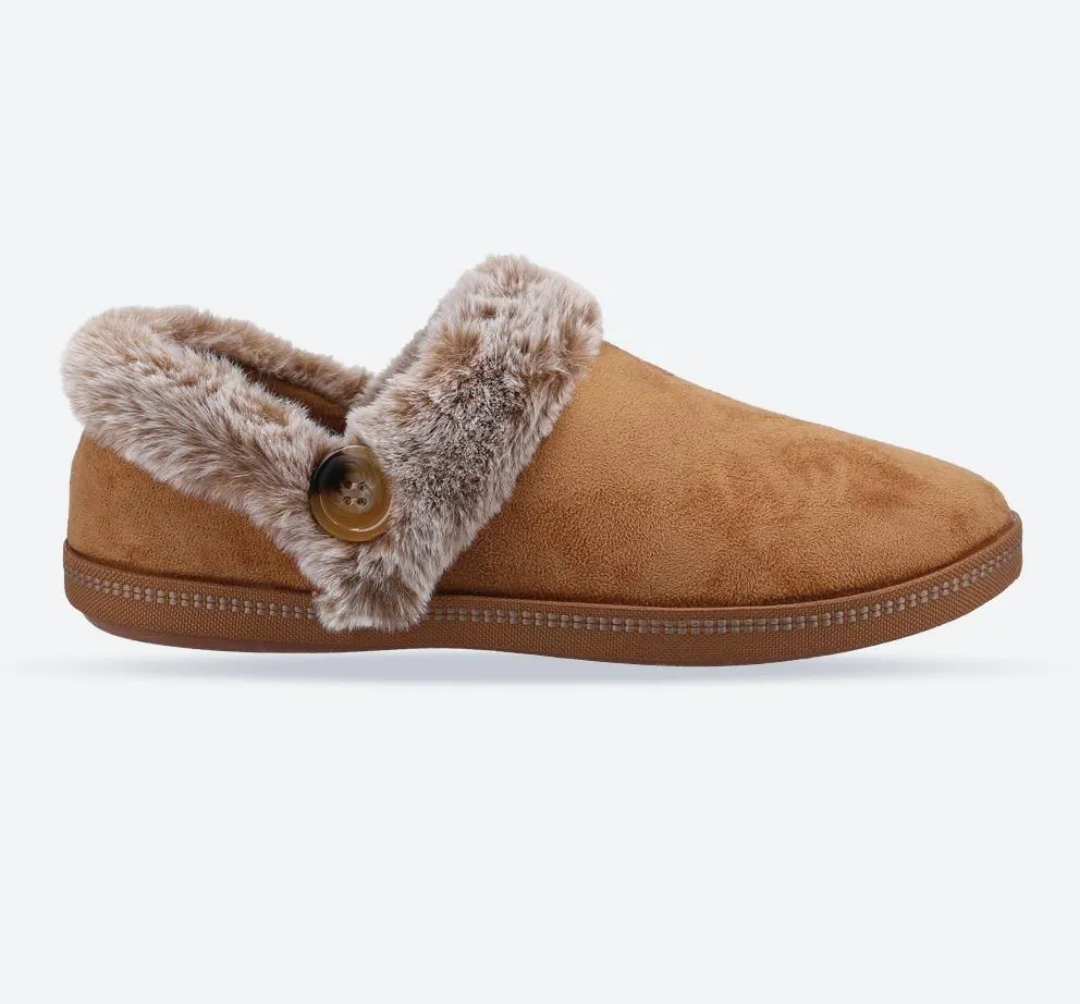 Women's Wide Fit Skechers 167219 Cozy Campfire Fresh Toast Slippers sold by Wide Fit Shoes