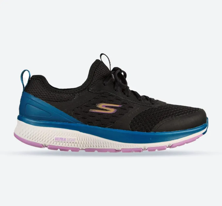 Women's Wide Fit Skechers 128276 Go Run Consistent Vivid Trainers - Black sold by Wide Fit Shoes